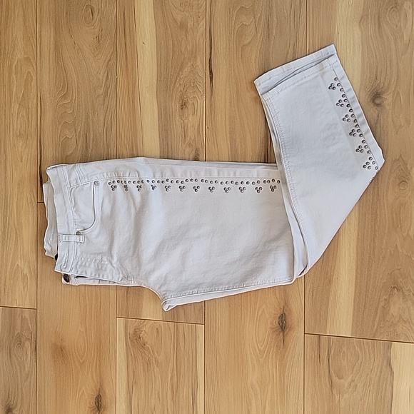 DG2 by Diane Gilman Pants - NWOT DG2 Diane Gilman Gray Studded Pants sz 12P